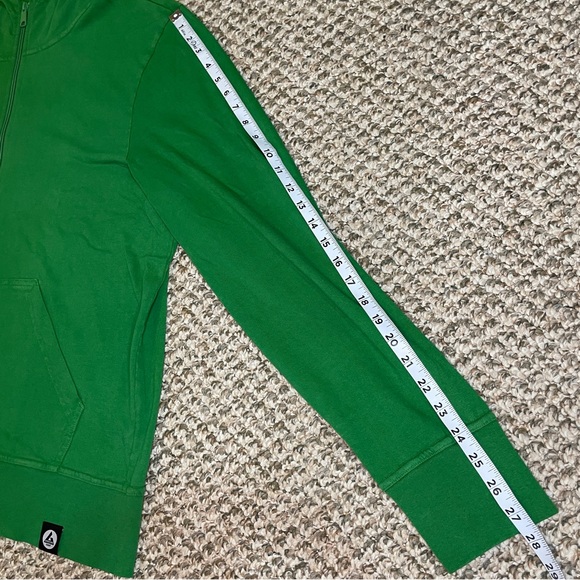 American Giant Lightweight Long Sleeve Full Zip Hoodie - Green - Picture 11 of 13